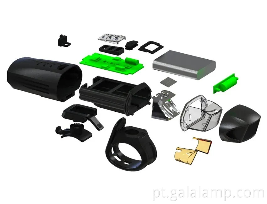 Luz de bicicleta recarregável USB ultra-brilhante com 360 lúmens